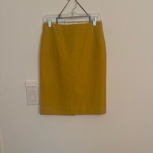 J. Crew Golden Pencil Skirt